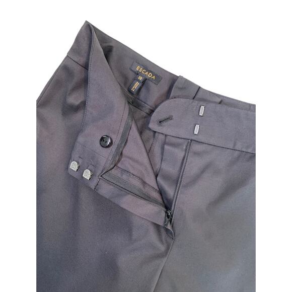 Escada Women's Dress Pants Black Hi-Rise Stretch Straight Leg Size Medium - Picture 2 of 8